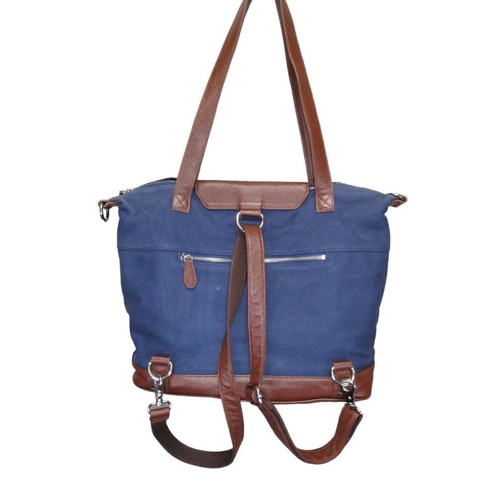 Lily Jade‎ Madeline Baby Diaper Bag Shoulder Backpack Canvas Leather with INSERT
